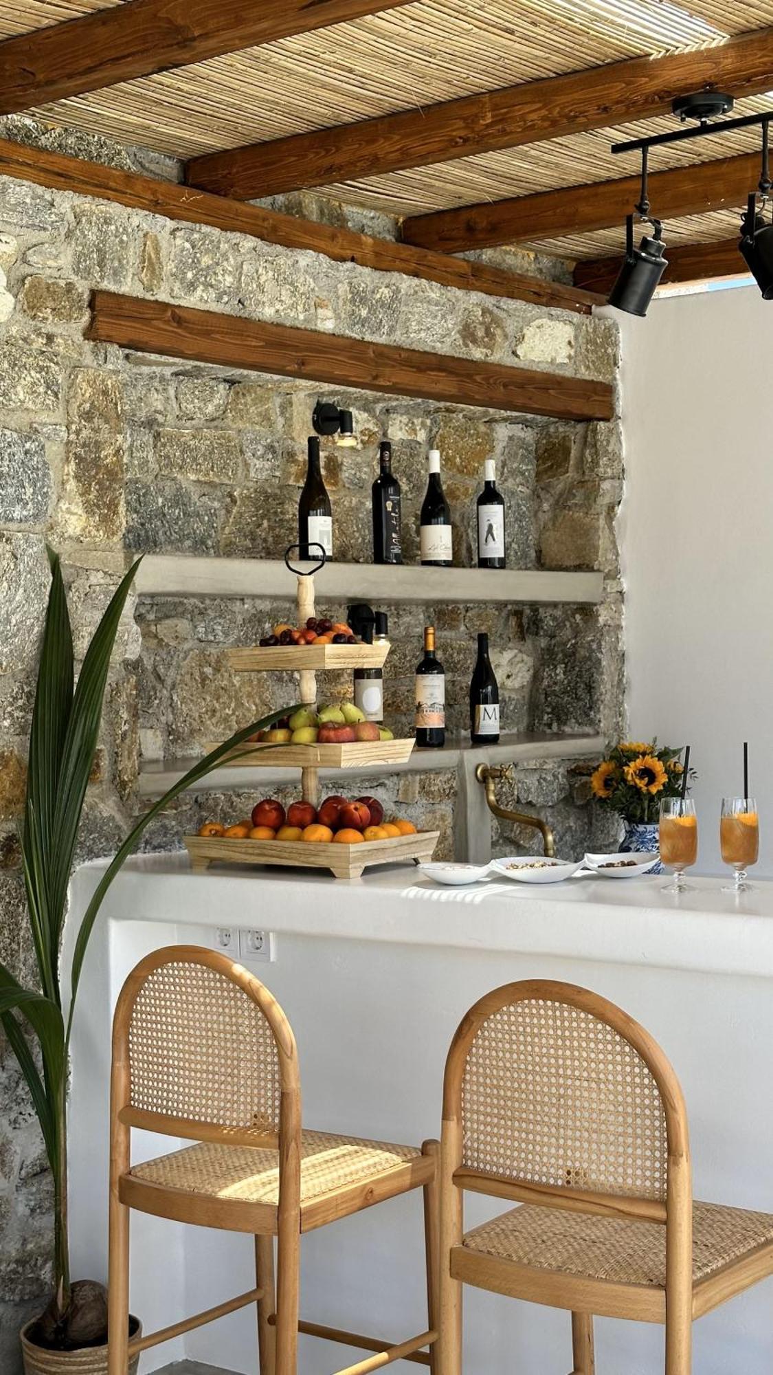 Myconian Theros Luxury Suites Ano Mera Esterno foto