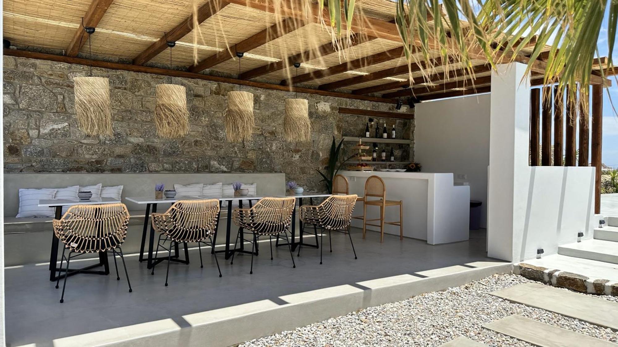 Myconian Theros Luxury Suites Ano Mera Esterno foto