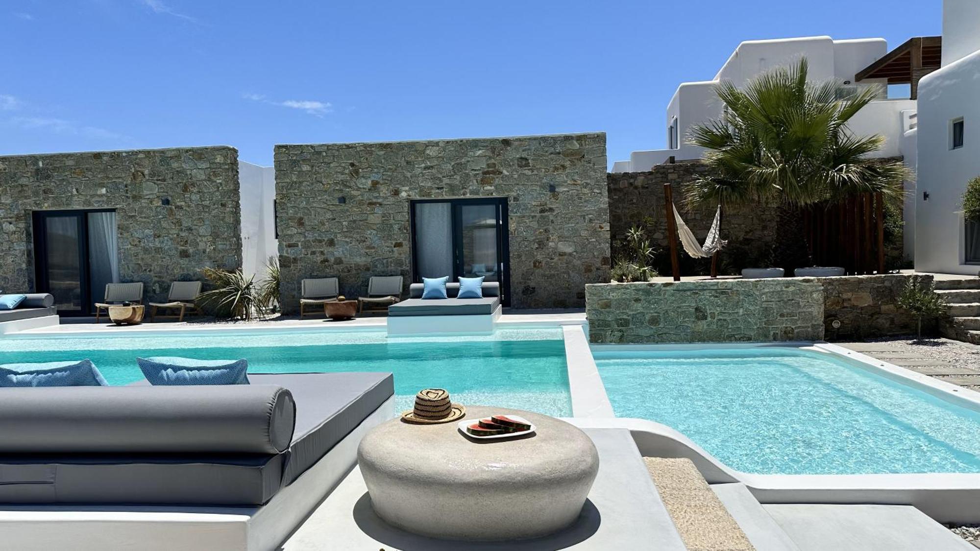Myconian Theros Luxury Suites Ano Mera Esterno foto