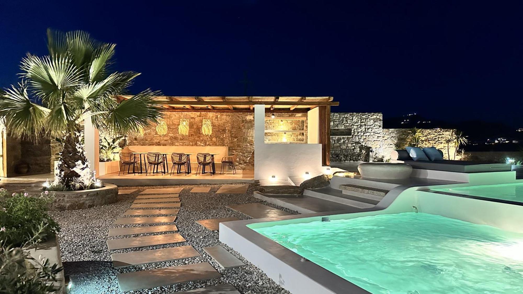 Myconian Theros Luxury Suites Ano Mera Esterno foto